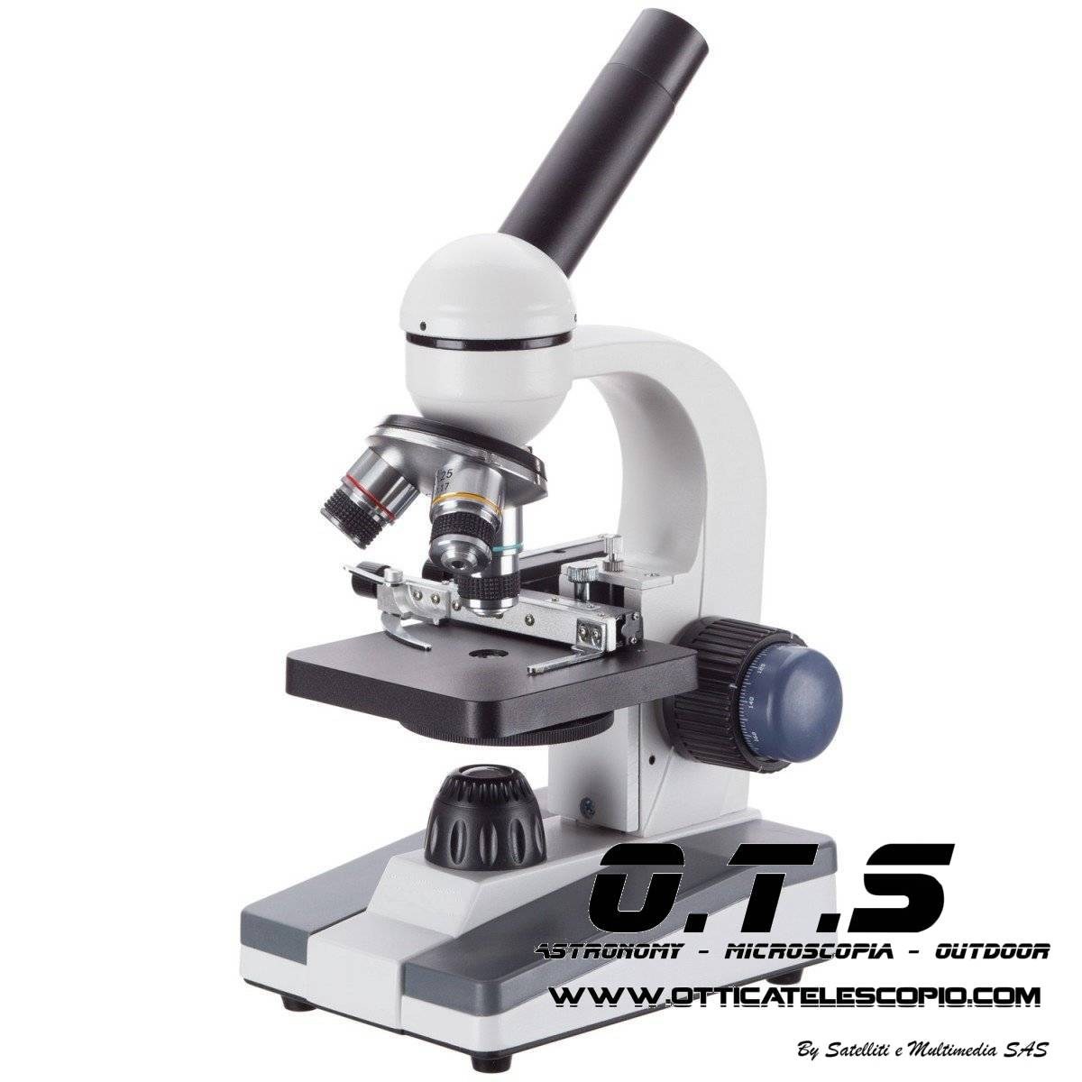 Microscopio Biologico Da Laboratorio OTS Student PRO 2 2000X. Completo di accessori, vetrini funziona anche a batterie. Spedizione Gratis.